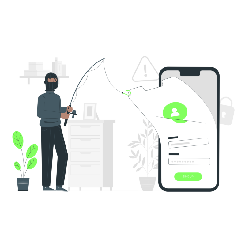 ilustratie furt identitate si physhing