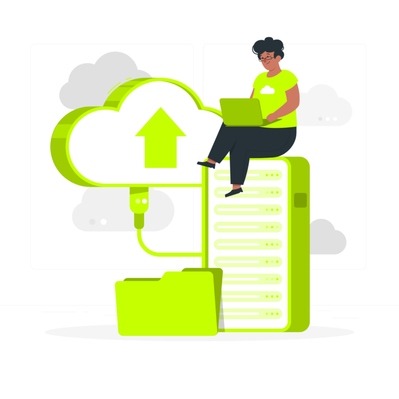 Hiperconectivitate - studentacoectata la server si laptop 